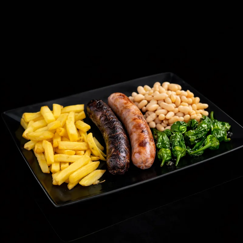 Blanco y negro a la brasa · Combinados de carne · Punto Estrella 24h