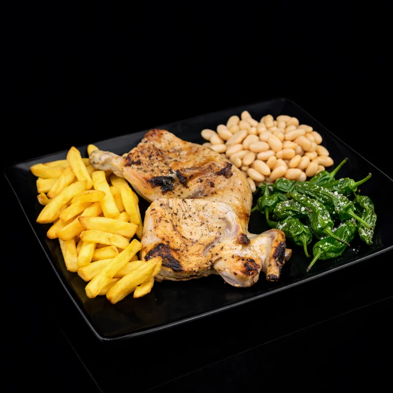 Medio pollo a la brasa · Combinados de carne · Punto Estrella 24h